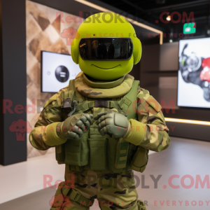 Green Army Soldier maskot...
