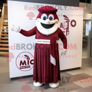 Maroon Moussaka maskot...