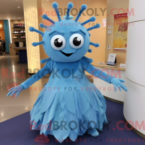 Sky Blue Spider mascotte...