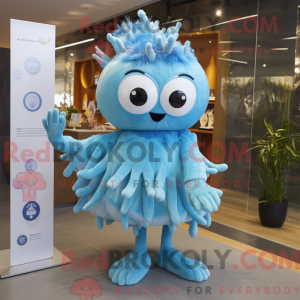 Sky Blue Spider mascotte...