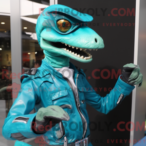 Turkis Coelophysis maskot...