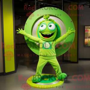 Limegrøn plade Spinner...