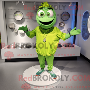 Postava maskota Lime Green...