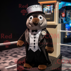 Brown Seal maskot kostume...