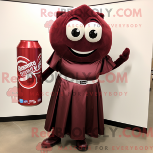 Maroon Soda Can máscara de...