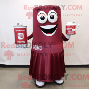 Maroon Soda Can máscara de...