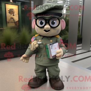 Gray Green Beret mascot...