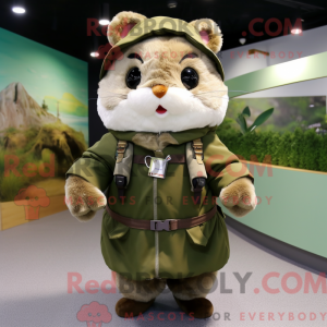 Olive Hamster Maskottchen...