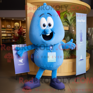 Blue Squash maskot kostume...