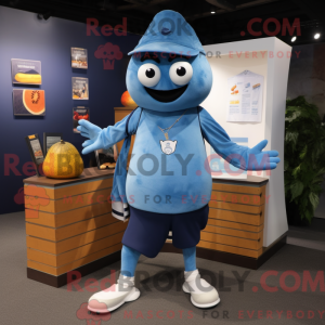 Blue Squash maskot kostume...