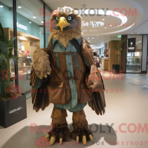Brown Haast S Eagle maskot...