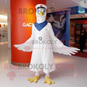 White Gull maskot kostume...