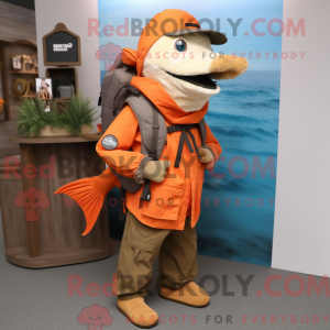 Orange Barracuda maskot...