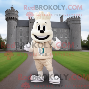 Cream Irish Castle maskot...