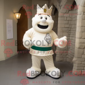 Cream Irish Castle maskot...