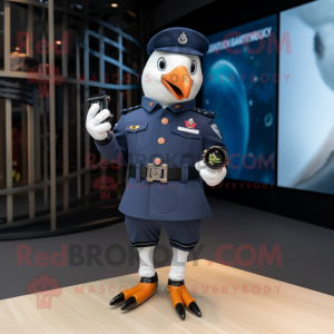 Navy Pigeon maskot drakt...