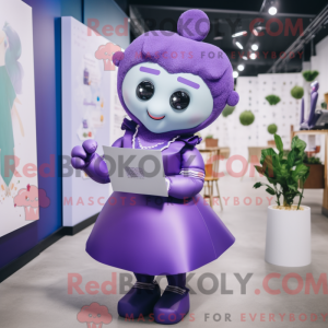 Postava maskota Purple Love...