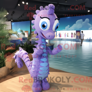 Lavender Seahorse mascot...