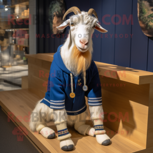 Navy Boer Goat maskot drakt...