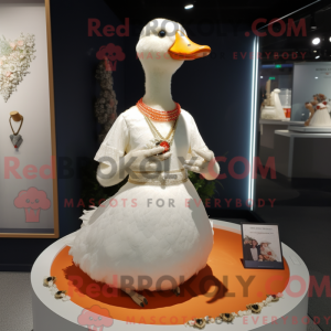 Goose maskot drakt karakter...