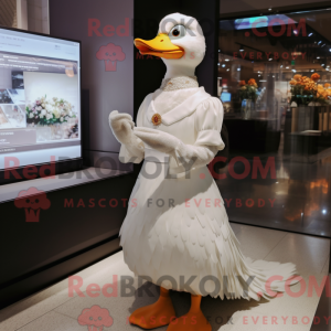 Goose maskot drakt karakter...
