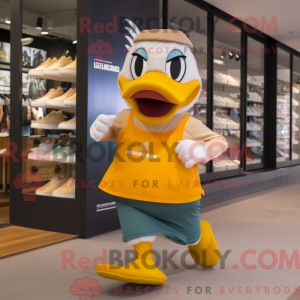 Mascot karakter van een Tan...