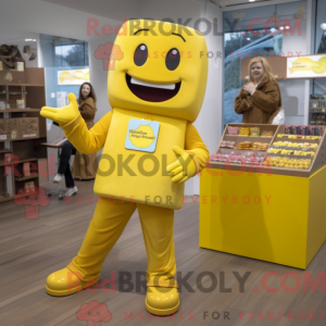 Postava maskota žlutých...