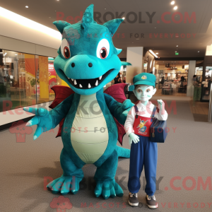 Postava maskota Teal Dragon...