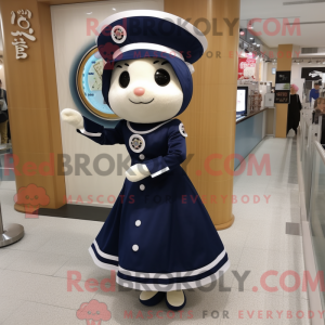 Mascot character of a Navy...