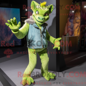 Mascot character of a Lime...
