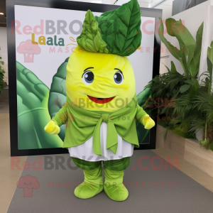 Lime Green Cabbage Leaf...
