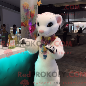Mascot character of a White...