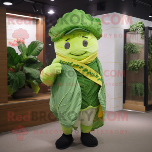 Lime Green Cabbage Leaf...