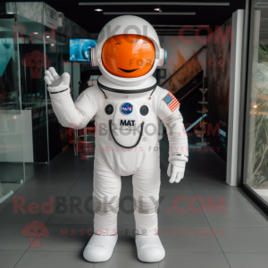 nan Astronaut mascot costume character dressed with a Romper and Hats