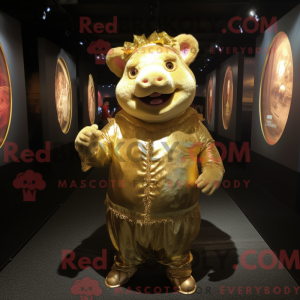Mascot character of a Gold...
