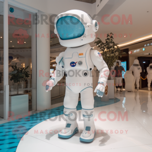 nan Astronaut mascot costume character dressed with a Romper and Hats