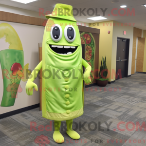 Mascot character of a Lime...