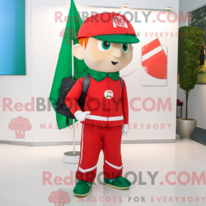 Mascot character of a Red...