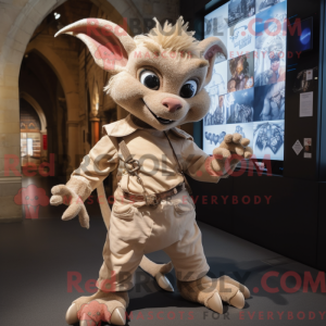 Mascot karakter van een Tan...