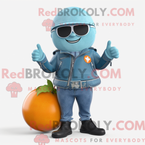Mascot character of a Cyan...