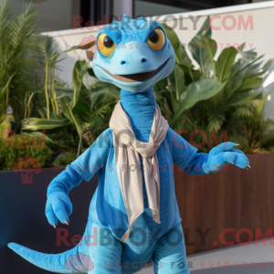 Maskot postava Sky Blue...