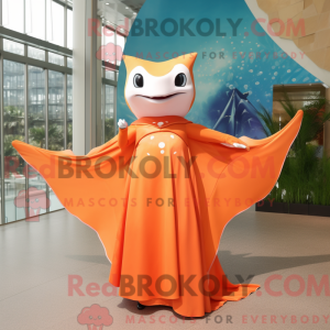 Maskotkarakter af en Orange...