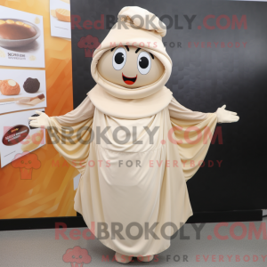 Mascot character of a Beige...