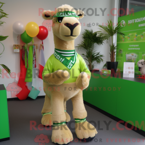 Mascottefiguur van een...