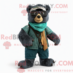 Mascot character of a Teal...