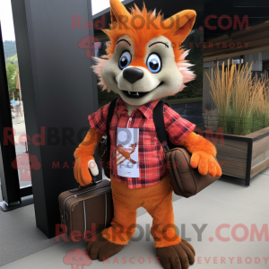 Mascot karakter van een...