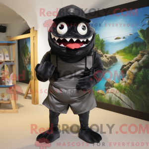 Mascot character of a Black...