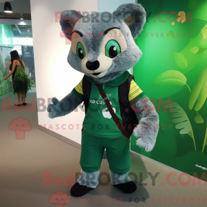 Mascot character of a Green...