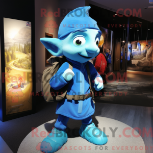 Mascot character of a Blue...