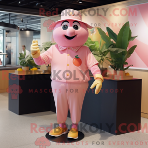 Mascot character of a Peach...